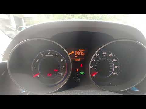 2008 Acura MDX Service A / B reset, oil life reset