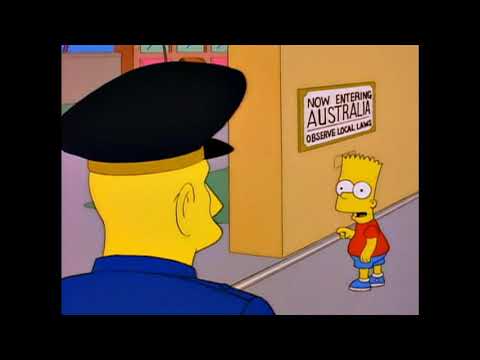 Los Simpsons Bart contra Australia inodoro Audio Latino