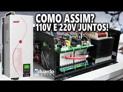 Inversor MUST 3000W Saída 110V e 220V Juntos + 80A MPPT