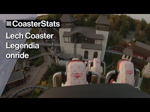 Lech Coaster last row mounted onride  - Legendia [4K 60FPS]