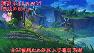 【原神】「風止みの山」全24個風止みの花 入手場所 攻略【Genshin Impact】