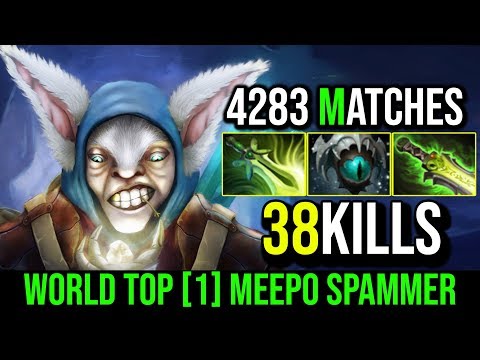 Amazing Micro God By World Top 1 Meepo Spammer inK-  4283 Matches 38Kills so Close to RAMPAGE DotA 2