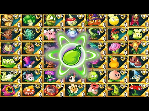 All Plants Chinese Version POWER-UP vs 7 Gravestones - PvZ 2 China Challenge