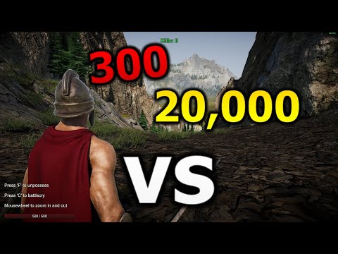 300 Spartans vs 20,000 Persians | FAN MADE | - Ultimate Epic Battle Simulator 2 (4K ULTRA HD)