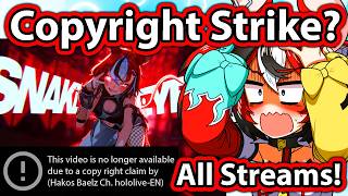 Bae Got COPYRIGHT STRIKE by Hakos Baelz Out of Nowhere 【Hololive】