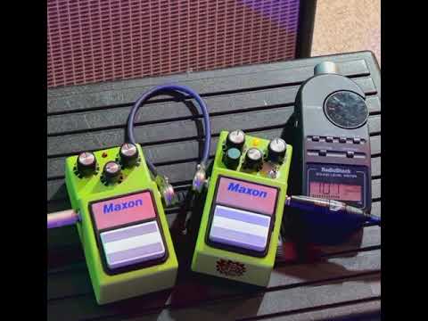 Maxon SD-9 Sonic distortion with half clipping toggle, and mid knob.￼