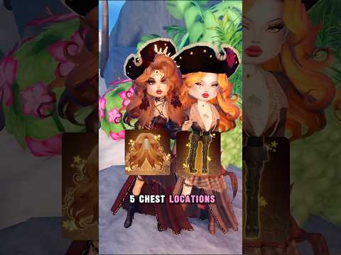 ALL CHEST LOCATIONS in Dress to Impress 🏴‍☠️ | Treasure Hunt Guide #dresstoimpress #dti #roblox