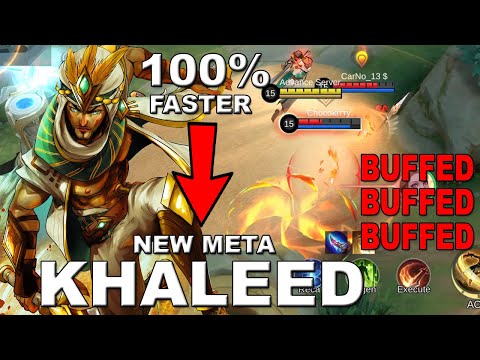 Khaleed Ultimate Speed Buffed "The New Meta" | Khaleed 2023 New Meta | MLBB