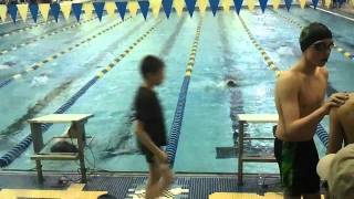 wesley gonzalez wining 100m backstroke 2011-03-03