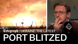 Brutal raid on Russian port captured on film & 12 shadow fleet ships hit in 24 hours | Ukraine news