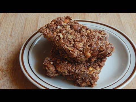 Chocolate Peanut Butter Granola Bars Recipe | The Sweetest Journey