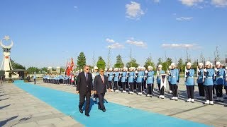 الاستقبال الرسمي لرئيس مجلس الوزراء السيد عادل عبدالمهدي من قبل الرئيس التركي رجب طيب اردوغان