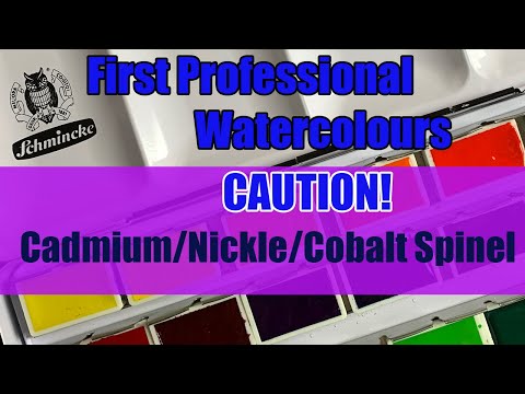 Schmincke Horadam Aquarell Unboxing and Swatching/First set of Professional Watercolours and Brushes