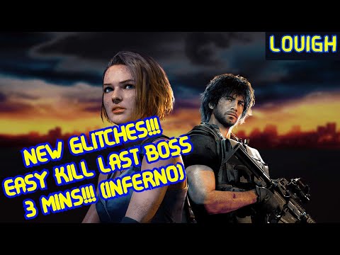 🎮RE3: Remake Final Boss NEW Glitches, Easy Kill in 3 mins!! [Inferno] (Guide)