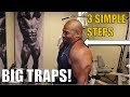 BIG TRAPS: 3 Simple Steps! [ Best Trapezius Muscle Exercise ]