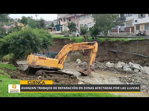 Avanzan trabajos de reparación en zonas afectadas por las lluvias