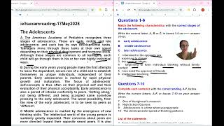 ielts reading tips and tricks :  May 2025 ielts exam reading answers : ielts preparations