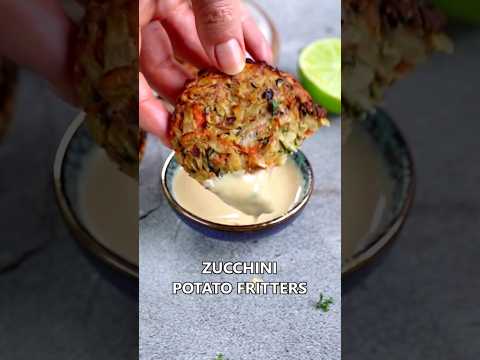 Quick And Easy VEGETABLE FRITTERS With Zucchini And Potato