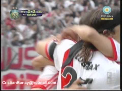 (1-0) River 3 Independiente 2 Apertura 2010 Gol de Funes Mori 1ero (Costa Febre)