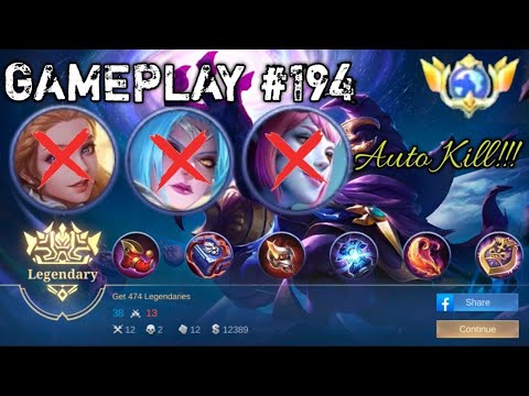 Cyclops MVP Gameplay #194 (Auto Kill Odette, Karina & Selena! - Legendary) - Mobile Legends