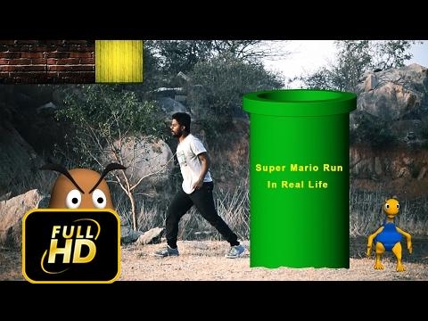 Super Mario Run In Real Life[Temple Run]