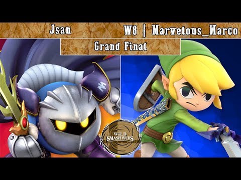 Wild Smash Wed 39 - Jsan (Meta Knight, Lucina) vs. W8 | Marvelous_Marco (Toon Link) Grand Final