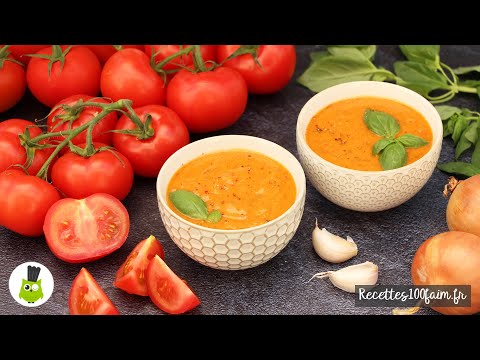 🍅 Soupe à la tomate & au basilic