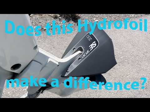 Testing the new Hydrofoil to see what it does to my boat