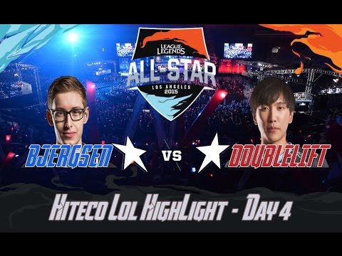 Solo Q DoubleLift VS Bjergsen GAME 1- Highlight All-Star 2015