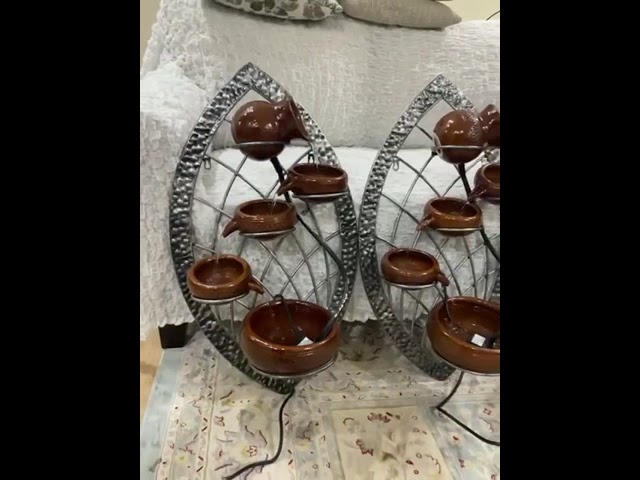 نافورة جدارية متدرجة من السيراميك