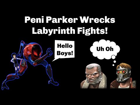Peni Parker Destroys Labyrinth Star Lord and OML - Marvel Contest of Champions