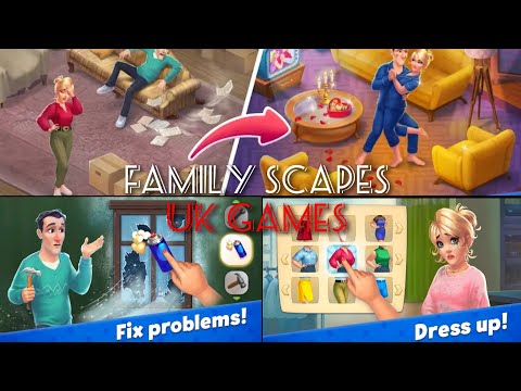 Family Scapes:The Series | Level 1-6 | iOS Android | Gameplay |(Uk Games)