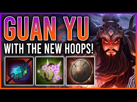 GUAN YU WITH THE HOOPS IS CRAZY! - Solo Grandmasters Ranked Conquest Season 9 #smite #newitems