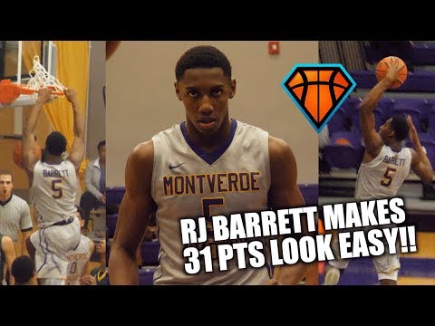 RJ Barrett Makes 31 & 14 Look Like LIGHT WORK in Montverde's DOMINATING WIN!!