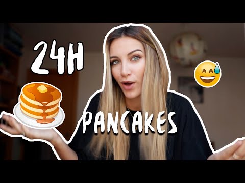 24H COMIENDO PANCAKES 🥞 CONVENZO A MI HERMANO 😱