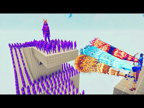 100x NINJA ARMY + GIANT NINJA vs 3x EVERY GOD - Totally Accurate Battle Simulator TABS