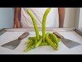 CUCUMBER ICE CREAM ROLLS SATISFYING ASMR