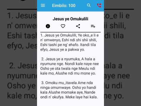 Eimbilo 100 - Mehangano, Oshiwambo song lyrics