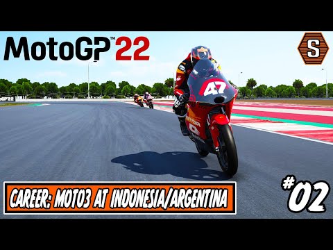MotoGP 22: Career Mode Ep. 2 - Scrappin' [Moto3 at Indonesia/Argentina]