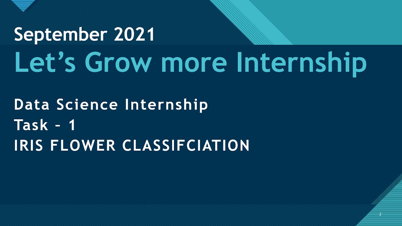 Let's Grow More Data Science Internship Task - 1                                    #letsgrowmore