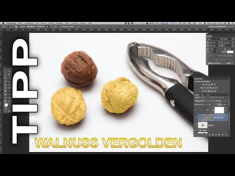 Walnuss vergolden in 60 Sekunden! (Photoshop-Tutorial für Fortgeschrittene)