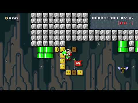 Pipeline Passageway by Luigi - SUPER MARIO MAKER - NO COMMENTARY 1bh