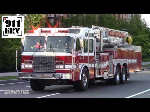 Westwood Fire Ladder 1 Responding