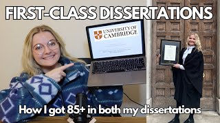 How to Write a First-Class Dissertation/Thesis (85+%)
