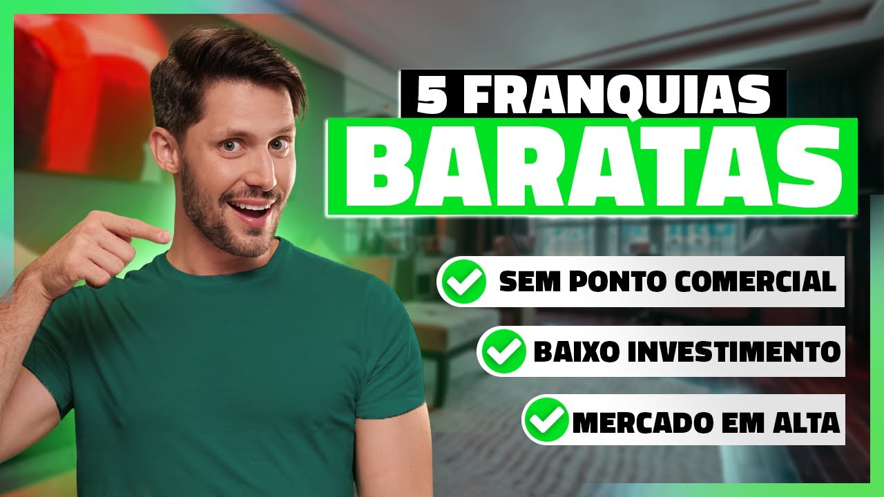 5 FRANQUIAS BARATAS QUE NÃO PRECISAM DE PONTO COMERCIAL (FATURE MAIS DE R$ 10 MIL/MÊS )