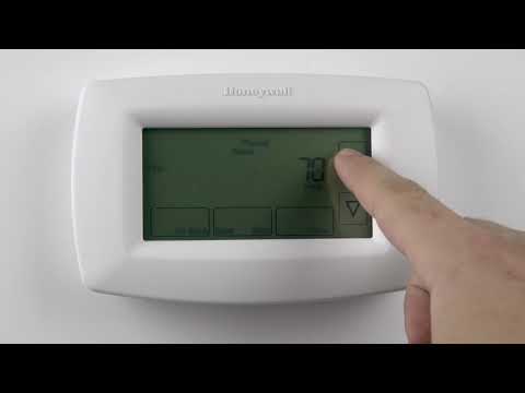 RTH7600D 7-Day Programmable Honeywell Home Thermostat - How to Program Schedules