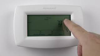 RTH7600D 7-Day Programmable Honeywell Home Thermostat - How to Program Schedules