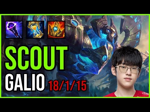 SCOUT - GALIO vs KARTHUS Jungle - KR Grandmaster - Patch 11.6