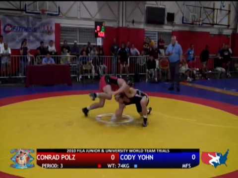 FILA JR Freestyle 74kg - Conrad Polz vs. Cody Yohn