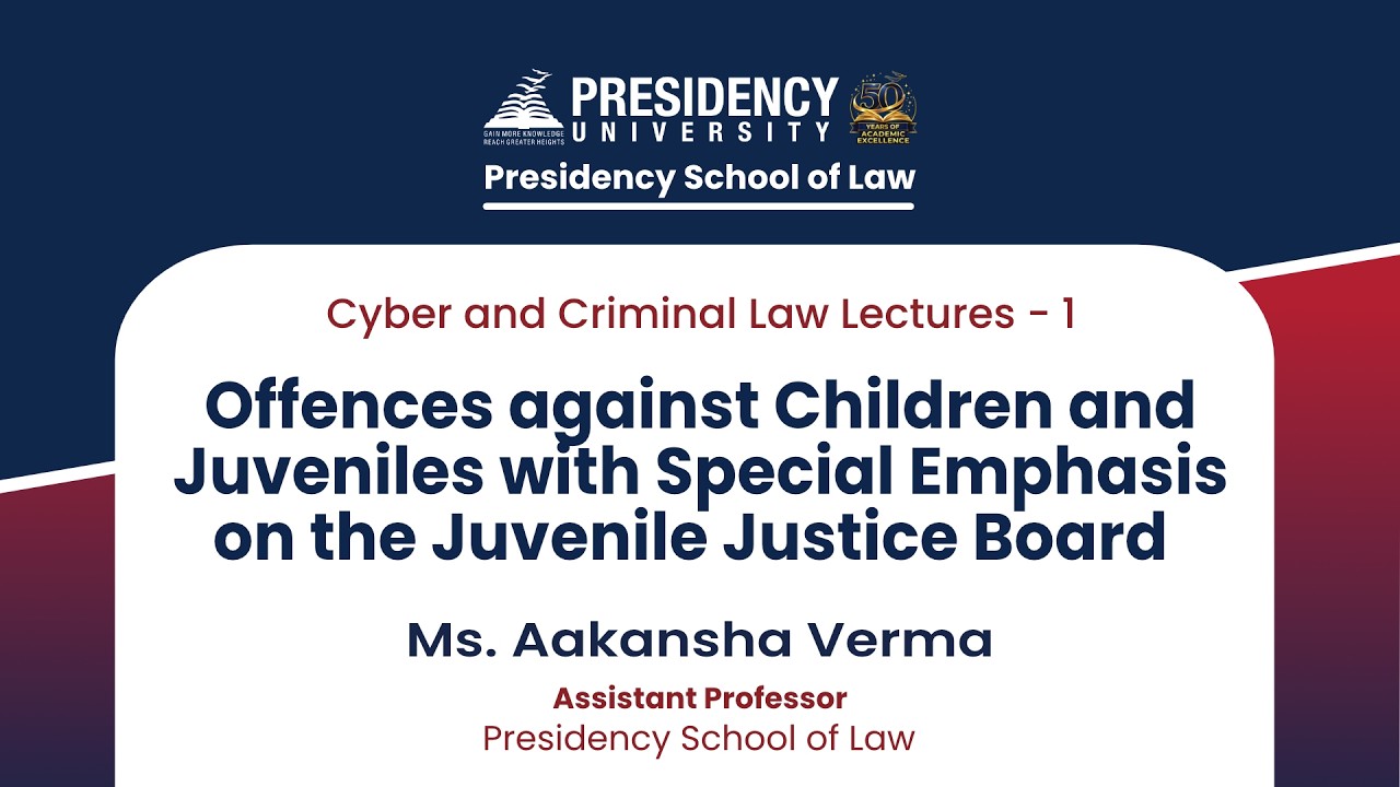 Offences against Children and Juveniles